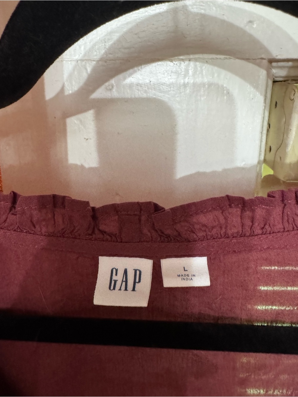GAP Ruffle-Tiered Button Front Blouse - Picture 3 of 3